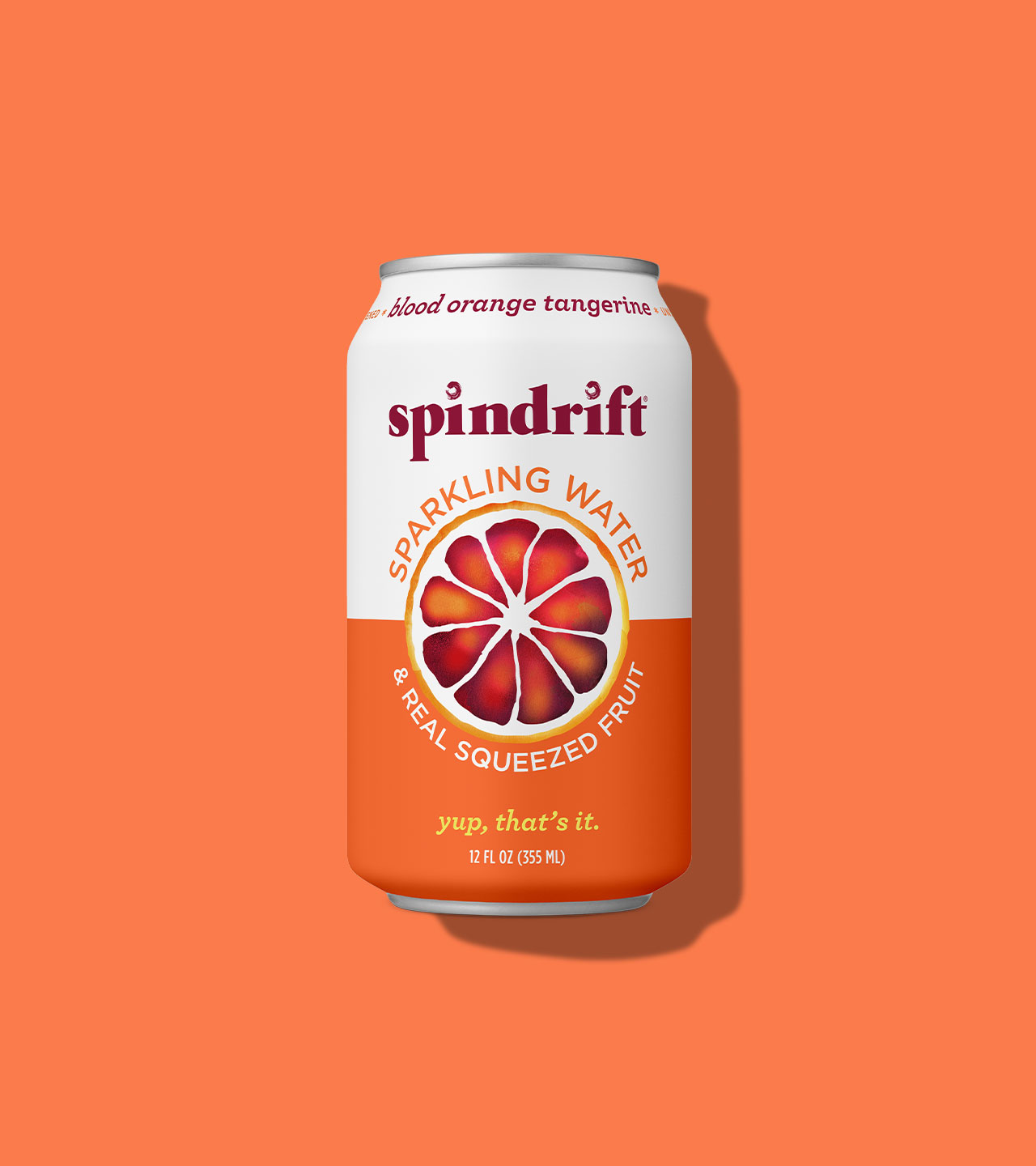 Spindrift Blood Orange Tangerine Packaging, Branding and Design by Colony