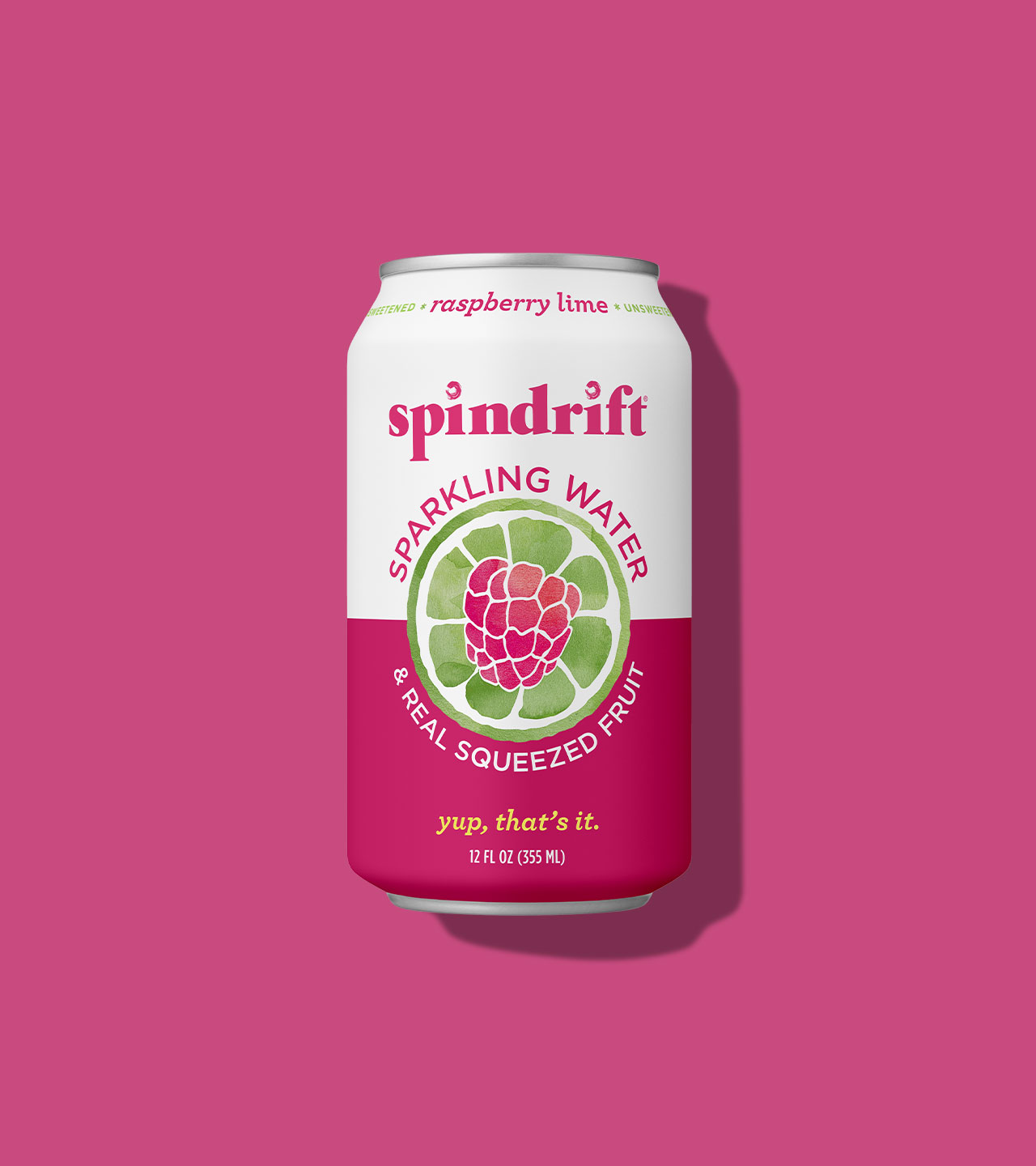 Spindrift Raspberry Lime Packaging, Branding and Design by Colony